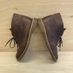 Clarks Mens Leather Bushacre Chukka Ankle Desert Boots Brown 15260 Size 10M Brown Clarks Bushacre Leather Boots for Men for sale | eBay main image 4